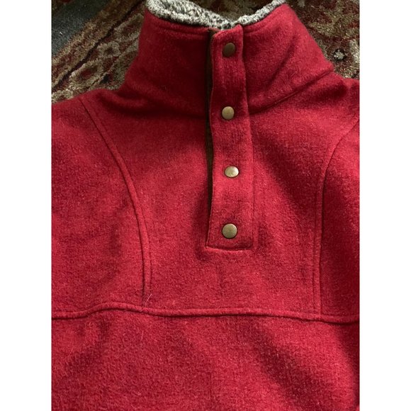 Women’s Orvis 5 Button Pullover With Sherpa Collar Sweater - Picture 3 of 3